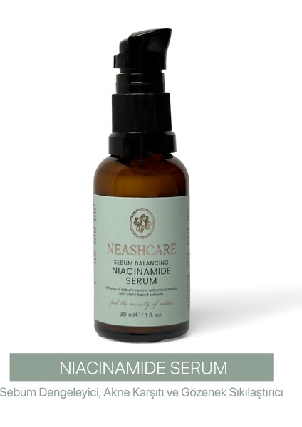 Sebum Dengeleyici ve Akne Karşıtı Gözenek Sıkılaştırcı Niacinamide Serum 30 ml