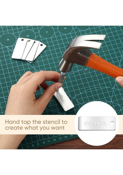 Dikdörtgen Damgalama Boşluklar Metal Damgalama Boşlukları Alüminyum Köpek Etiketleri Dıy Sanat El Sanatları Leri Için Delikli Etiket Anahtarlık (Yurt Dışından) fırsatları