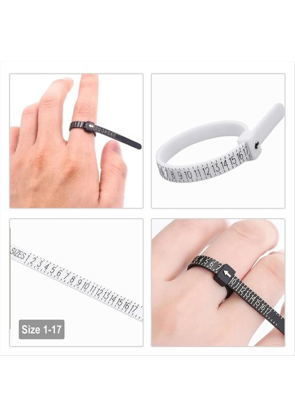 Erkek ve Kadın Yüzüğü Sizing Araçları Metal Yüzük Ölçümü Yüzük Yapma Kiti Yüzük Mandrel Yüzük Gevşek Halkalar Için Yüzük (Yurt Dışından) indirimleri