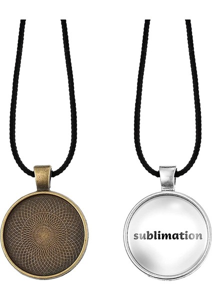 72 Pcs Sublimasyon Kolye Tepsileri Seti 36 Parça 9 Renk Yuvarlak Çerçeve Boşlukları 36 Şeffaf Cam Cabochons (Yurt Dışından) modelleri