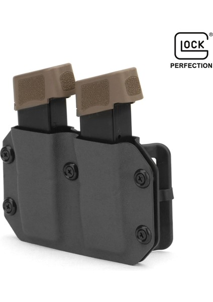 ® Kydex Şarjör Kılıfı 9mm Glock Siyah