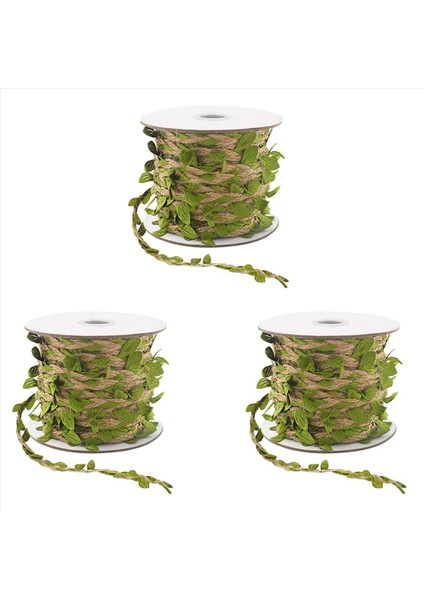 3x Doğal Jute Sicim 5mm Hessian Sicim Yapay Yapay Yapay Diy Sarma Düğün Bahçesi (32 8ft) (Yurt Dışından)