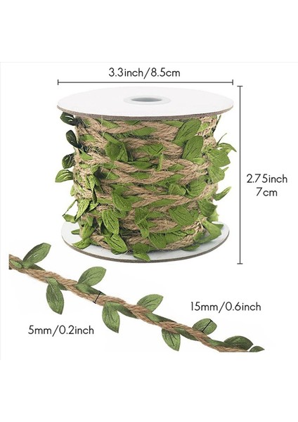 3x Doğal Jute Sicim 5mm Hessian Sicim Yapay Yapay Yapay Diy Sarma Düğün Bahçesi (32 8ft) (Yurt Dışından) modelleri