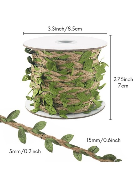 2x Doğal Jute Sicim 5mm Hessian Sicim Yapay Yapay Yapay Diy Sarma Düğün Bahçesi (32 8ft) (Yurt Dışından) modelleri