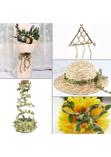 2x Doğal Jute Sicim 5mm Hessian Sicim Yapay Yapay Yapay Diy Sarma Düğün Bahçesi (32 8ft) (Yurt Dışından) indirimleri