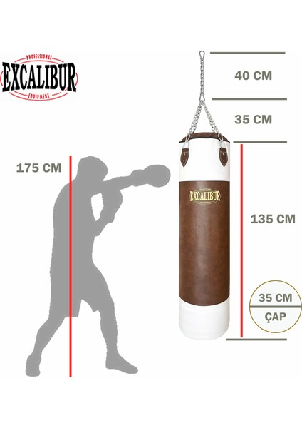 Vintage Boks Kum Torbası 135 x 35 cm modelleri