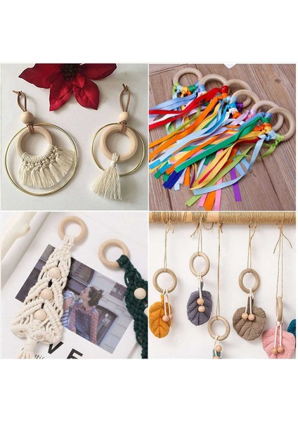 60 Pcs Doğal Ahşap Halkalar 60MM Bitmemiş Makrame Ahşap Halka Dıy Zanaat Halka Kolye Takı Yapımı Için Ahşap Daireler (Yurt Dışından) indirimleri