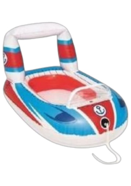 Tekne Şekilli Şişme Çocuk Botu – 3-6 Yaş | 99X66 cm | Emniyetli Tutma Halkalı fiyatları