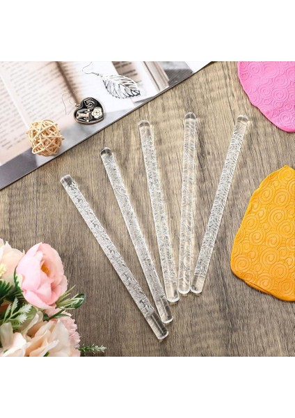 5 Adet Polimer Kil Doku Silindirleri Küpe Yapımı Için Dıy Için Polimer Kil Küpeleri Için Seramik Pulları (Yurt Dışından) fırsatları