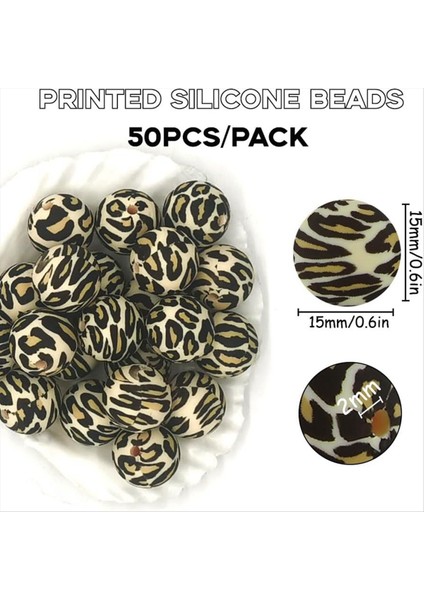 50 Adet Silikon Boncuklar Kalem Kolye Bilezik Için Anahtar Zinciri Yığın Için 15MM Yığın (Yurt Dışından) modelleri