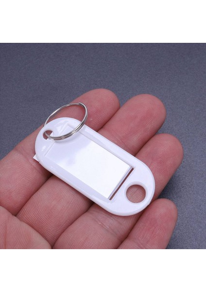 Beyaz Taşınabilir Plastik Anahtar Fob Anahtar Etiket Kimliği Etiketleri 400 Parça (Yurt Dışından) modelleri