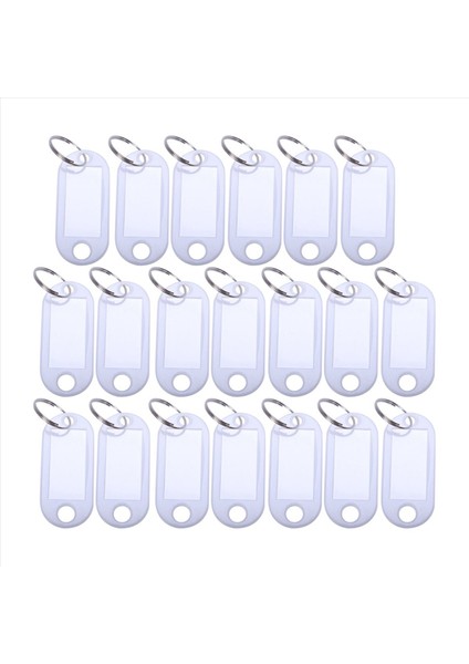 Beyaz Taşınabilir Plastik Anahtar Fob Anahtar Etiket Kimliği Etiketleri 400 Parça (Yurt Dışından) indirimleri