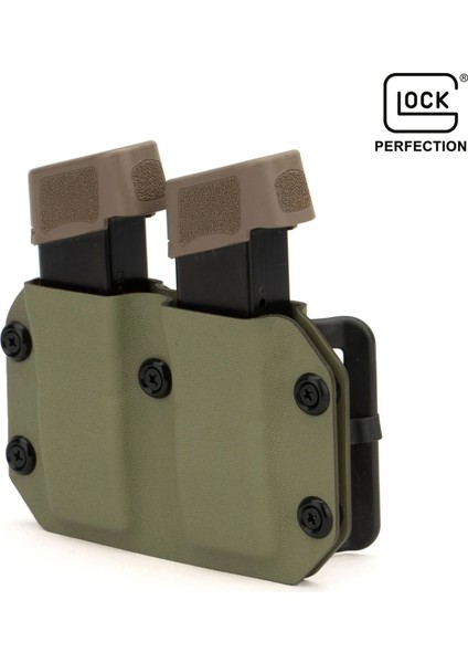 ® Kydex Şarjör Kılıfı 9mm Glock Haki