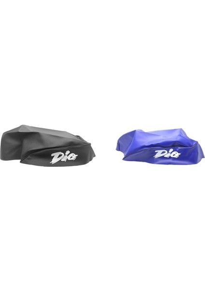 2 Adet Motosiklet Koltuk Kapağı Taklit Honda Dio AF27/AF28 Motosiklet Modifikasyonu Siyah &amp Mavi Için (Yurt Dışından)