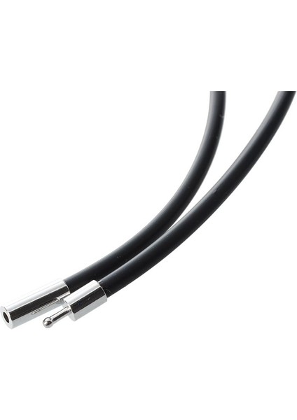 Paslanmaz Çelik Kapalı 4pcs 3mm Siyah Kauçuk Kordon Kolye - 22 Inç (Yurt Dışından) fırsatları