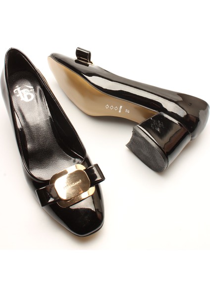 Idil Siyah Rugan Tokalı Kadın Topuklu fırsatları