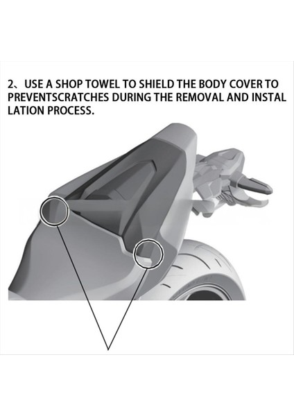 Motosiklet Arka Yolcu Kaput Koltuğu Arka Kapak Honda CBR650R 2024 Kırmızı (Yurt Dışından) modelleri