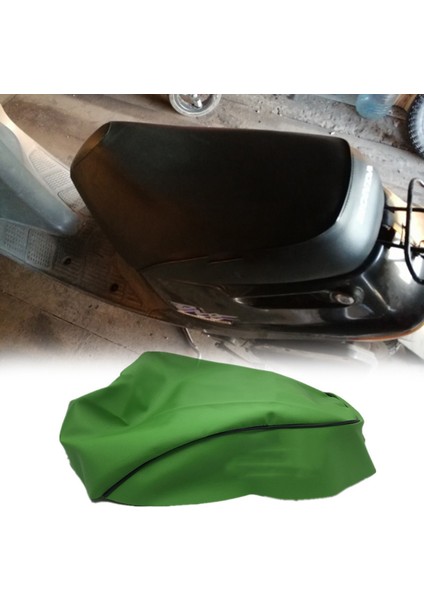 Honda Dio AF17/AF18 Motosiklet Modifikasyonu Için 2x Motosiklet Koltuk Kapağı Taklit Deri Koltuk Kapağı Beyaz ve Yeşil Motosiklet Modifikasyonu (Yurt Dışından) fiyatları
