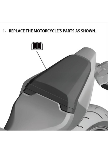 Motosiklet Arka Yolcu Kaput Koltuk Arka Kapak Honda CB650R CBR650R 2024 Mat Siyah (Yurt Dışından) fiyatları