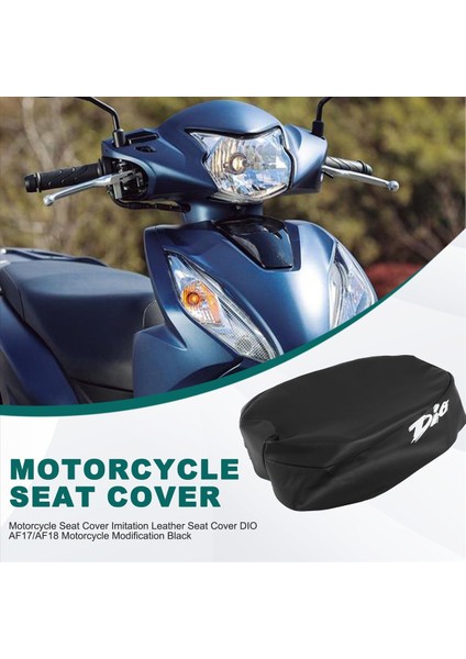 Motosiklet Koltuk Kapağı Deri Koltuk Kapağı Honda Dio AF17/AF18 Motosiklet Modifikasyonu Siyah (Yurt Dışından) fırsatları