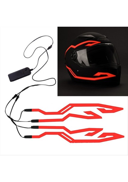 Motosiklet Bisiklet Kaskı LED Soğuk Işık Şeridi Yanıp Sönen Uyarı Işıkları Trim Sticker Gece Binicilik Kask Işık Şeridi (Yurt Dışından) modelleri