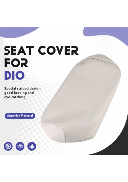 Motosiklet Koltuk Kapağı Taklit Honda Dio AF27/AF28 Motosiklet Modifikasyonu Beyaz (Yurt Dışından) fırsatları