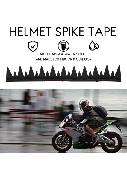 Yansıtıcı Motosiklet Kaskı Mohawk Ediciler Kırmızı Kask Çıkartmaları ile Kauçuk Testere (Kask Dahil Değildir) (Yurt Dışından) modelleri