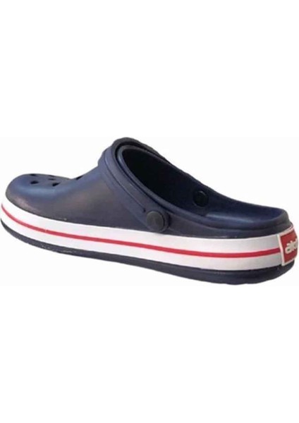 E195.M.0025-26 Anatomik Erkek Sabo Terlik lacivert Beyaz Kırmızı 46-47 modelleri