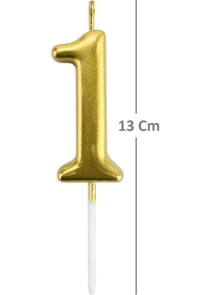 4 Gold Mum 13 cm Büyük Boy Rakam Doğum Günü Pasta Süsleme fiyatları