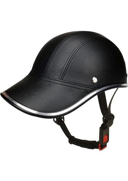 Beyzbol Kapağı Stili Motosiklet Yarım Kask Güvenlik Şapkası Yarım Yüz Kask Vintage Kapak Güvenlik Sert Şapka Bisiklet Kask Kapağı (Yurt Dışından)