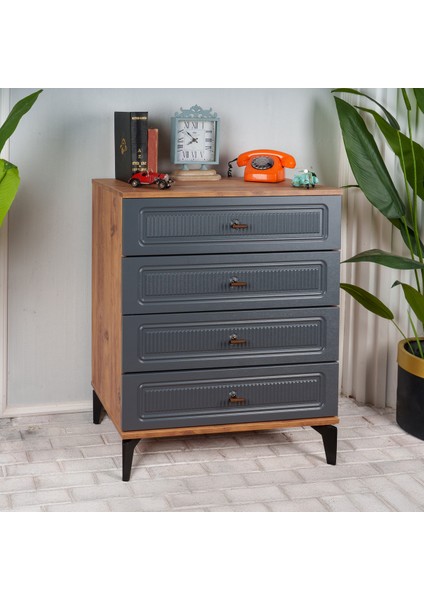 Slope 4 Çekmeceli Mdf Şifonyer