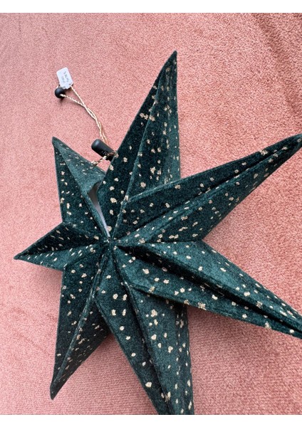 Yılbaşı Yeşil Kadife Yıldız modelleri