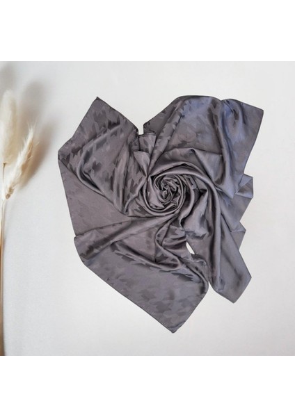 Kazayağı Desenli Jakarlı Antrasitgri