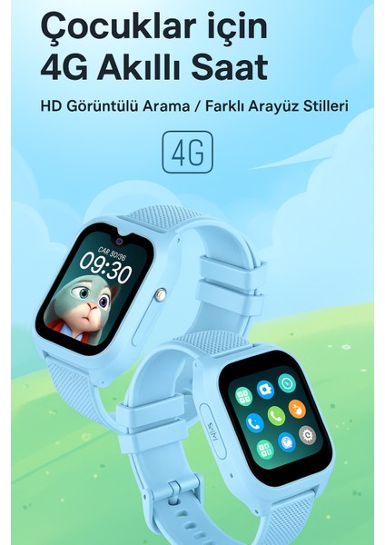 Sim Kartlı Gps'li Kameralı Görüntülü Görüşmeli Çocuk Güvenliği Için Akıllı Saat fiyatları