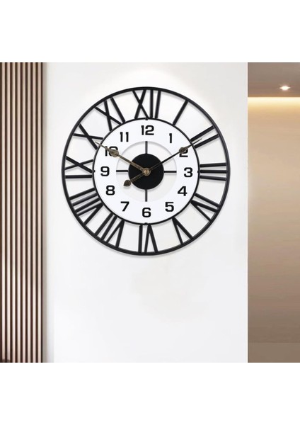 Duvar Saatı Beyaz Yuvarlak