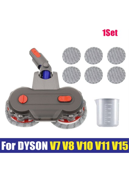 Dyson V7 V8 V10 V11 V12 V15 Için 6 Adet Yıkanabilir Paspas Pedleriyle Çift Dönen Motorlar (Yurt Dışından)