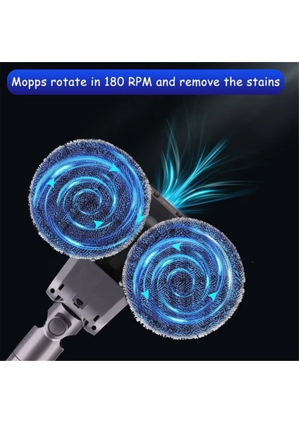 Dyson V7 V8 V10 V11 V12 V15 Için 6 Adet Yıkanabilir Paspas Pedleriyle Çift Dönen Motorlar (Yurt Dışından) modelleri