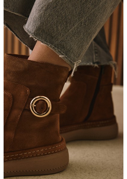 , Kadın Hakiki Deri Bot 1531050Z26105252K Taba modelleri