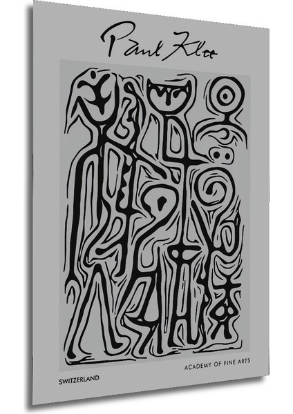 Dekoratif Ahşap Dikdörtgen Tablo Paul Klee Sanatı modelleri