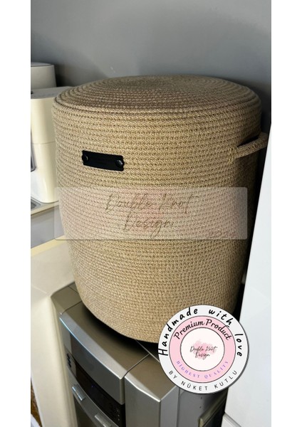 Sebil Kılıfı Dekoratif Sepet - Organizer Hasır Jüt Tress Sebil Kılıfı indirimleri