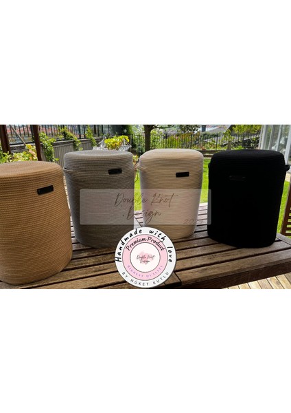 Sebil Kılıfı Dekoratif Sepet - Organizer Hasır Jüt Tress Sebil Kılıfı