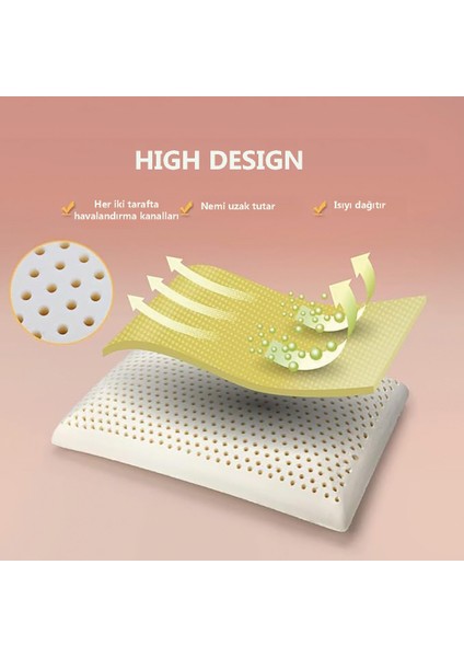 Doğal Lateks Yastık 40 x 60 x 14