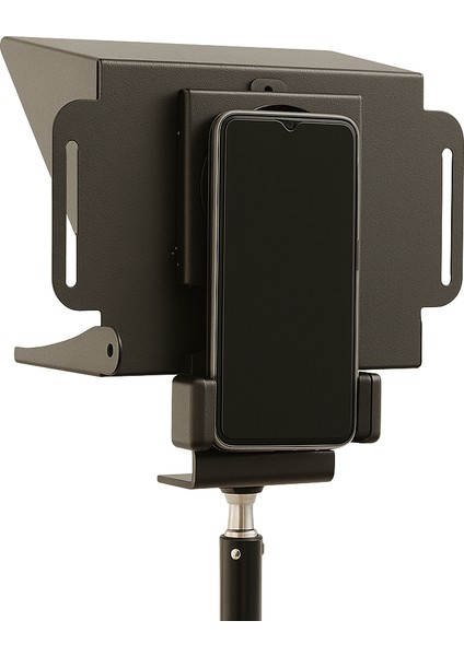 Pratic Teleprompter Hafif Tasarım ile YouTuber'lar İçin Uygun 20x20 cm Ekran