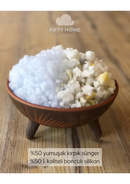 1 Adet Kırlent Iç Yastık - 8 Farklı Ebat - Dolgusu 50% Boncuk Silikon/50% Kırpıntılı Sünger modelleri