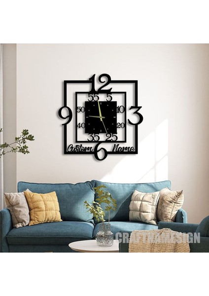 Duvar Saatı Kare