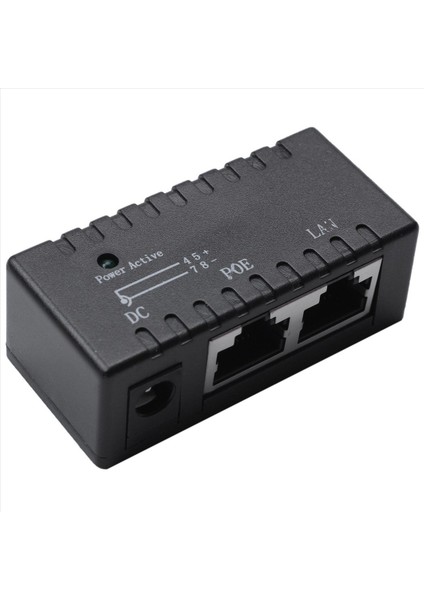 2x Poe Splitter Poe Enjektör RJ45 Dc 5 5mm x 2 1mm Giriş Pasif Poe Enjektör Ayrıştırıcı Adaptör Bağlayıcısı (Siyah) (Yurt Dışından) modelleri