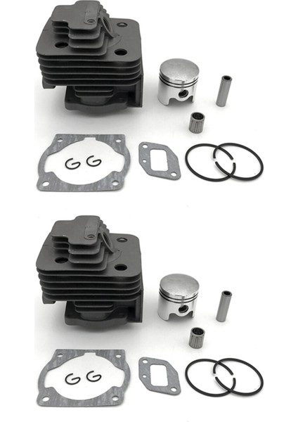 2x 40MM Fırça Kesici Silindir ve Piston Halkası Iğne Kafesi 43CC CG430 Çeşitli Strimmer Düzeltici 40-5 BG430 (Yurt Dışından)