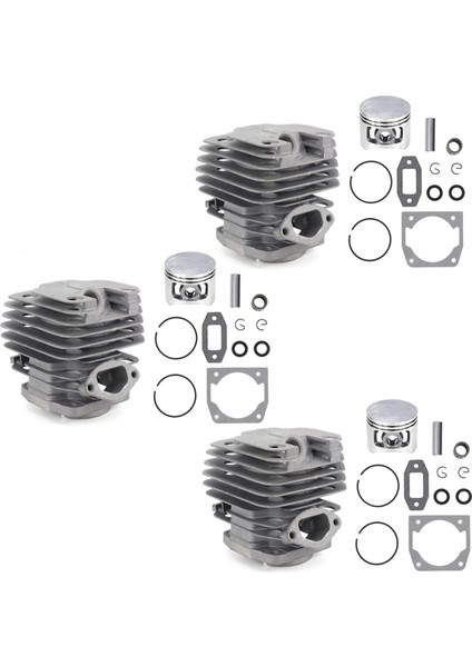 3 Set Çapı 45MM Testere Silindiri ve Piston Seti Benzin/yağ Testere Yedek Parçaları Için 52 52CC Testere Yedek Parçaları (Yurt Dışından)