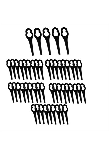 50 Pcs Plastik String Düzeltici Bıçakları Bahçe Çim Biçme Makinesi Yedek Bıçak Çim Kesme Bıçağı Bahçe Araçları (Yurt Dışından)