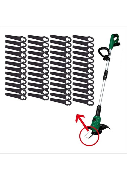 50 Pcs Plastik String Düzeltici Bıçakları Bahçe Çim Biçme Makinesi Yedek Bıçak Çim Kesme Bıçağı Bahçe Araçları (Yurt Dışından) fiyatları